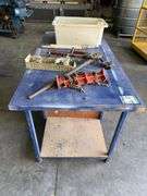 Timber Workshop Bench inc Tooling, Identification Studs, Welding Clamps etc 1800mm x 900mm