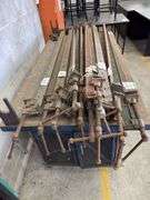 Workshop Bench and Assorted  Sash Clamps