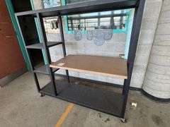Metal Frame Shelf Unit on Wheels  1600mm x 480mm