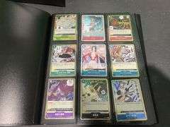 3x Black Folders inc Demon Slayer Cards, Pokémon Cards etc
