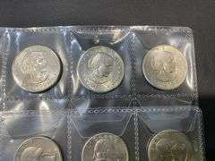 Sleeve of 24x Washington & Susan B Anthony Quarters