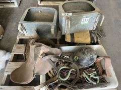 Pallet Equestrian Accessories inc Feed Bins, Saddle & Bridles