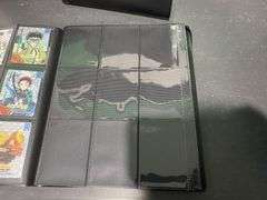 3x Black Folders inc Demon Slayer Cards, Pokémon Cards etc