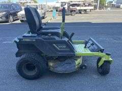 2021 Ryobi ZT480ex  Electric Zero Turn Mower & Charger