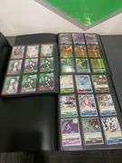 3x Black Folders inc Demon Slayer Cards, Pokémon Cards etc