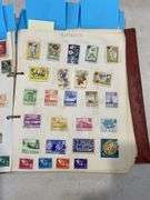 Hardcover Stamp Album inc Mix of World Stamps