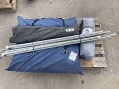6 Person Canvas Tent and 3 Person Tent, Poles