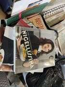 Pallet inc Office Binders, Pots, Iron and Multiple Cookbooks Assorted Books