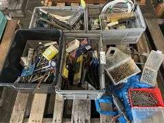 Pallet Hand Tools, Antique Drill and Fasteners