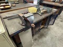 Timber Workshop Bench inc Vice @ Contents