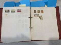 Hardcover Stamp Album inc Mix of World Stamps