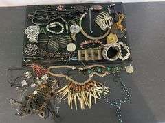 Quanity of Vintage Costume Jewellery, Bracelets, Watches and Necklaces