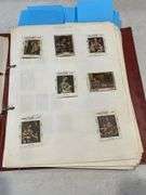 Hardcover Stamp Album inc Mix of World Stamps