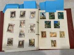 Hardcover Stamp Album inc Mix of World Stamps