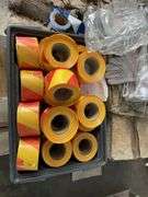 Pallet Assorted Safety Tape, Gloves, Brackets
