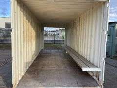 6m Open Ended Container Shelter