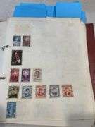 Hardcover Stamp Album inc Mix of World Stamps