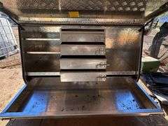 Aluminium Checker Plate Utility Tool Box with Draws