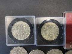 Quantity of Assorted Australian 50c Peace's