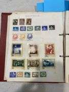 Hardcover Stamp Album inc Mix of World Stamps