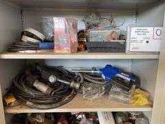 Steel Cabinet on Stand inc Contents