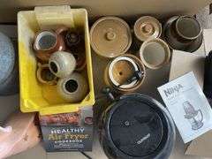 Pallet of Homewares inc. AirFryer, Blender, Artwork, and Crockery