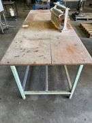 Timber Top Workshop Bench inc Paper Roll Cutter - 2385mm x 900mm