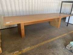 Solid Pine Conference Table - 1.2x3.1m