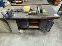Timber Workshop Bench inc Vice @ Contents