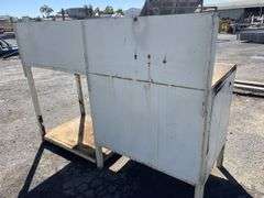 White Steel Workshop Bench/Cabinet