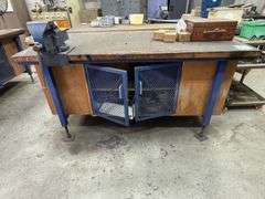 Timber Workshop Bench inc Vice inc Box of Parts - 1700x900m