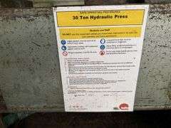 Hawke & Co 30 Ton Hydraulic Press