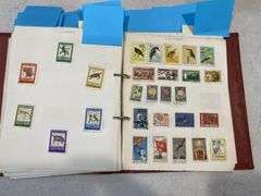 Hardcover Stamp Album inc Mix of World Stamps