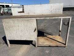 White Steel Workshop Bench/Cabinet