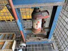 Steel Transport Cage inc Vice and Contents