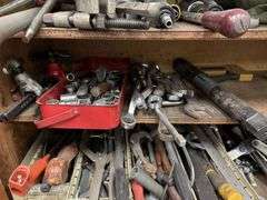 Timber Cabinet including Power Tools, Handheld Tooling & Workshop Contents