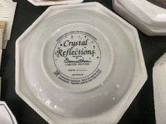 6x Franklin Mint Crystal Power Plates