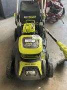 36v Ryobi Brushless Mower inc battery & charger, Ryobi Whipper Snipper Skin
