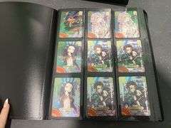 3x Black Folders inc Demon Slayer Cards, Pokémon Cards etc