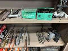 Metal Storage Cabinet inc Handheld Tooling and Assorted Workshop Contents