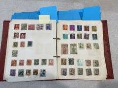 Hardcover Stamp Album inc Mix of World Stamps