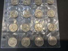 Sleeve of 24x Washington & Susan B Anthony Quarters