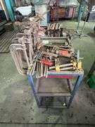Metal Storage Trolley inc Assorted Clamps and Tooling