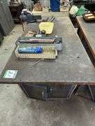Timber Workshop Bench inc Vice @ Contents