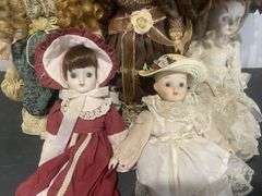Collection of Vintage Porcelain Dolls