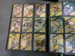 3x Black Folders inc Demon Slayer Cards, Pokémon Cards etc