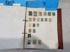 Hardcover Stamp Album inc Mix of World Stamps