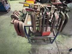 Metal Storage Trolley inc Assorted Clamps and Tooling
