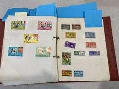 Hardcover Stamp Album inc Mix of World Stamps