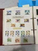 Hardcover Stamp Album inc Mix of World Stamps